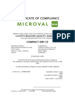 LR03 Certificate Hyserve Compact Dry CF MV0806-003LR