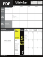 Lean Startup Validation Board Guide | PDF | Lean Startup | Methodology