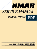 YM155d Tractor Diesel Yanmar Manual de Serviço