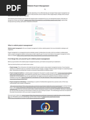 The Step-By-step Guide to Website Project Management