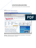 Creating Your Own E-Mail Account (Yahoo)