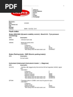 Fault Codes: Brake (DSC/DXC (Dynamic Stability Control) - Bosch 8.0 - Tyre Pressure Monitoring)