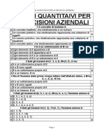 Metodi Quantitativi Per Le Decisioni Aziendali PDF