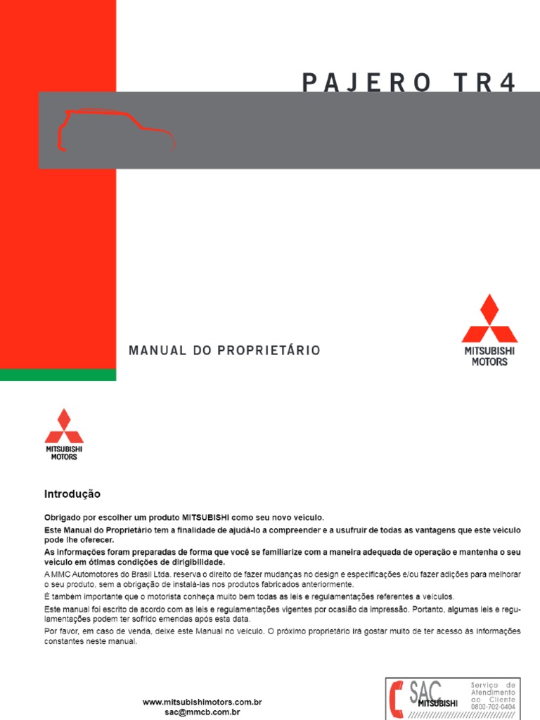 PAJERO 2014 USER MANUAL PDF visual data 7