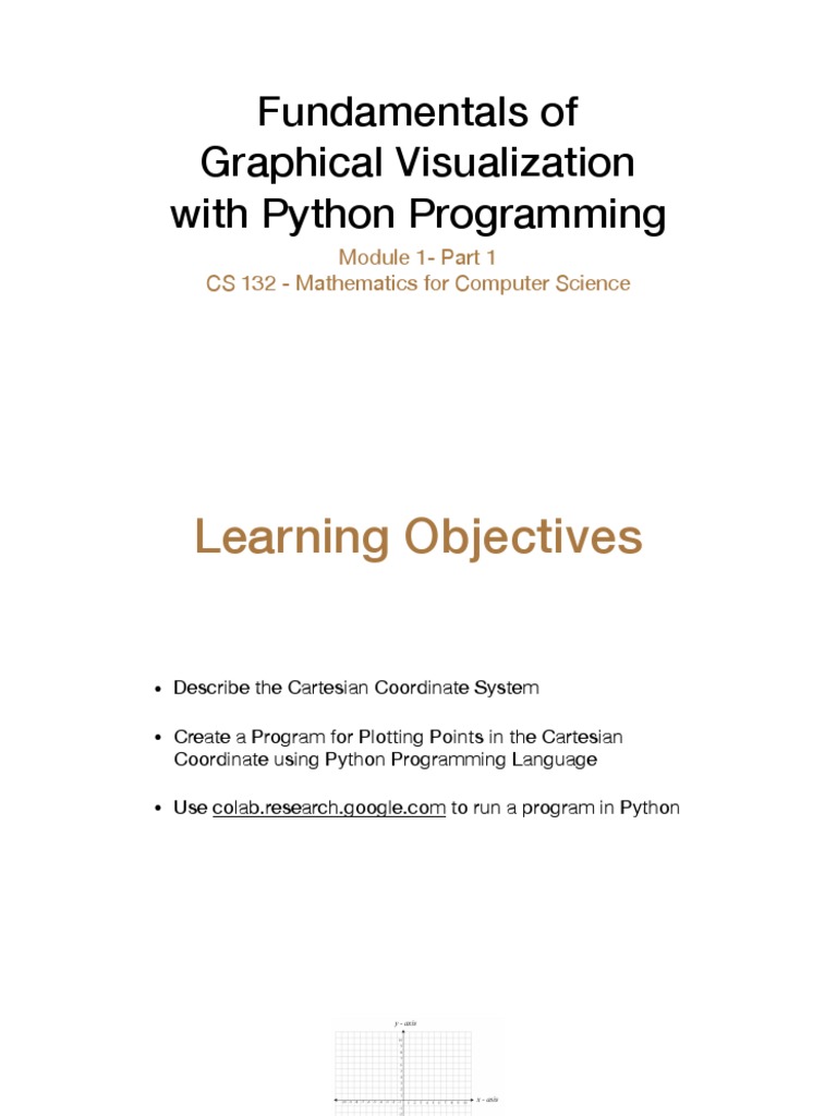 Fundamentals of Graphical Visualization With Python Programming | PDF ...