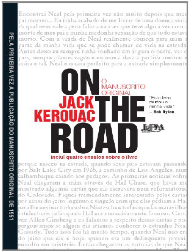 Resumo On The Road o Manuscrito Original Jack Kerouac PDF Pé na