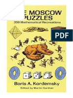 The Moscow Puzzles: 359 Mathematical Recreations - Boris Kordemsky