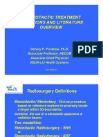 Stereotactic Treatment Definitions and Literature