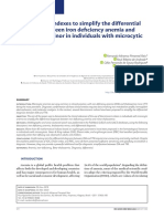 Discriminant Indexes To Simplify The Differential Diagnosis Between Iron Deficiency Anemia and Thalassemia Minor in Individuals With Microcytic Anemia