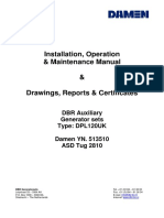 DBR Gensets DPL120UK Installation, Operation and Maintenance Manual For YN 513510 (MANUAL-I - 2958658 - 1 - A) - 1