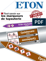 Marqueur de tuyauterie CLP Protoxyde d'azote