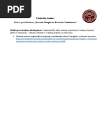 Anglų Kalba 5-7 Kl. Present Simple or Continuous Tense