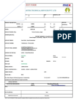 Test Request Form: Nimkartek Technical Services Pvt. LTD