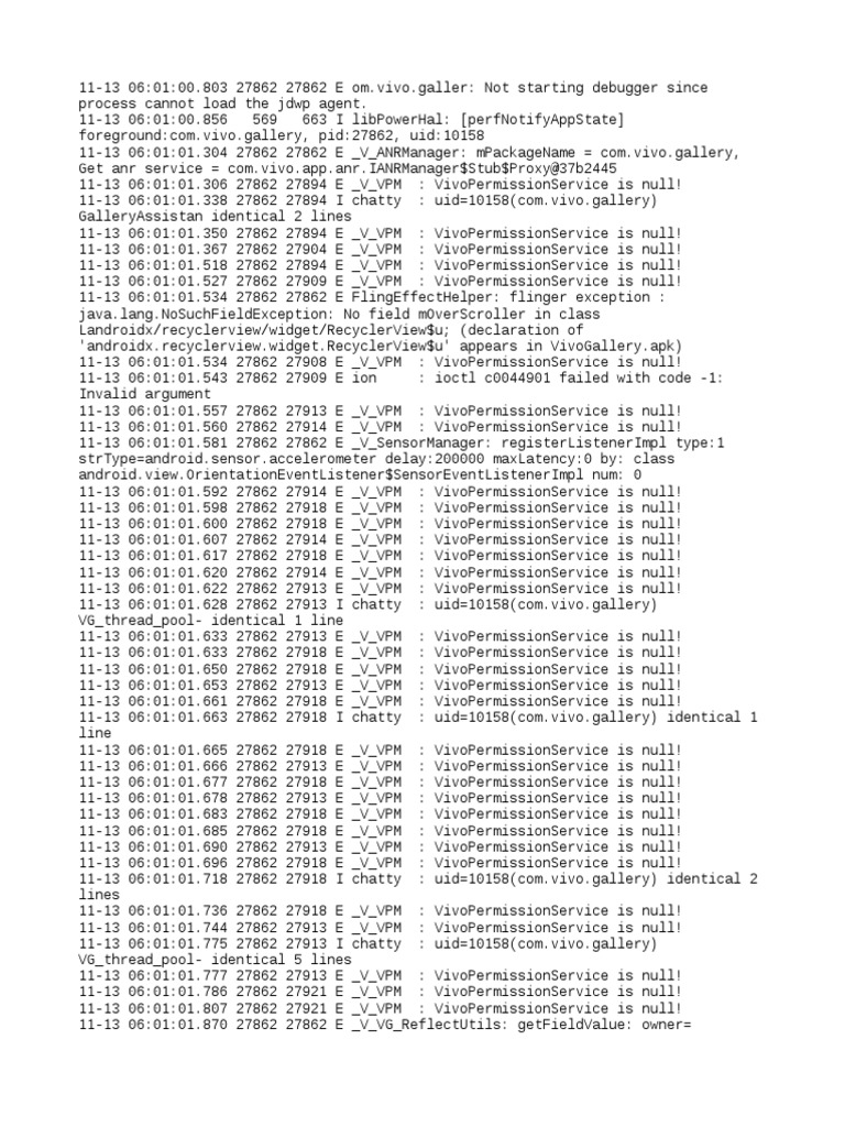 Vivo Gallery App Debugging Errors | PDF | Google Play | Embedded Linux ...