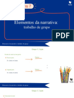 Elementos Da Narrativa - Base Para Trabalho de Grupo (Conto «História», Irene Lisboa)