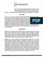 Reglamento Sistema Municipal para La Igualdad Entre Mujeres y Hombres