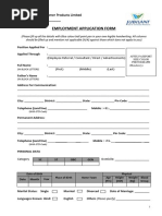 Employeement Form JACPL