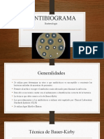 Antibiograma técnica determinar susceptibilidad bacterias antibióticos