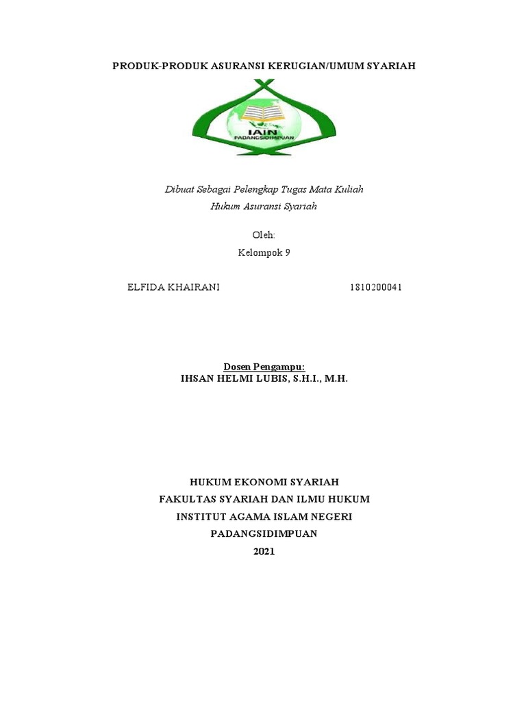 Makalah Asuransi PDF