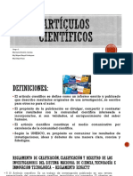 Artículo científico: características y difusión