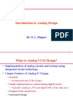 Introduction To Analog Design: Dr. S. L. Pinjare