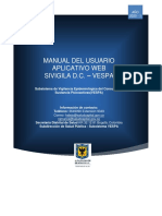 Manual de Usuario SIVIGILA D.C. - Modulo VESPA - Ver 06