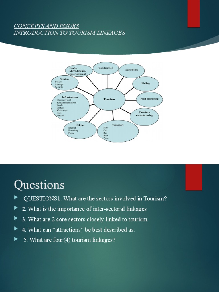 Concepts and Issues Introduction To Tourism Linkages PDF Tourism