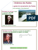 Dinâmica dos fluidos: conceitos de escoamento, equação da continuidade e equação de Bernoulli