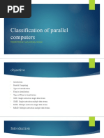 Classification of Parallel Computers