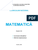 Curric Matematica Gimnaziu