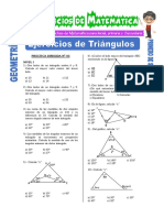 Ejercicios de Triángulos Para Primero de Secundaria
