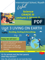 Lec 2 W1 G3 U 3 Living On Earth - Feeding, Feeling &breathing