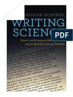 Writing Science: How To Write Papers That Get Cited and Proposals That Get Funded - Joshua Schimel