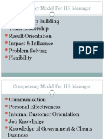 competency modelfor HR manager