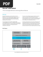 Marvell AVB Switch: 7-Port Unmanaged AVB Switch With Energy Efficient Ethernet