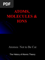 Atoms, Molecules & Ions