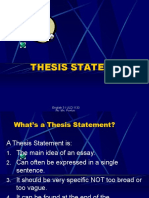 Thesis Statement - PPT 1-110211 - 013452