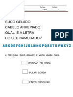 Aprendendo o alfabeto com parlendas