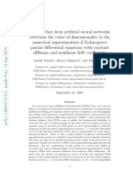Deep Artificial Neural Networks in Kolmogorov PDEs With Constant Diffusion and Nonlinear Drift Coefficients