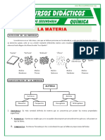 Definicion de La Materia Para Segundo de Secundaria