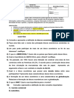 Proposta de Pesquisa Nono Ano 2021 Segunda Etapa