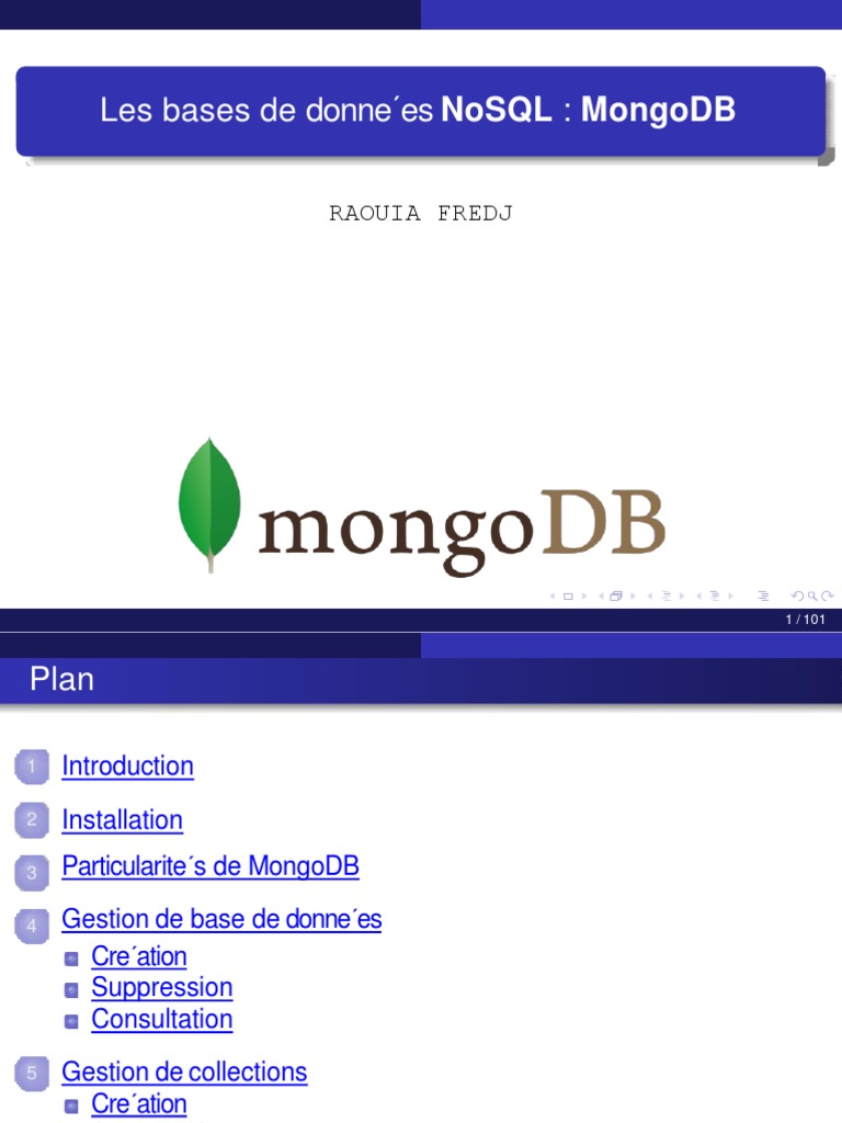 Mongo DB | PDF | MongoDB | Informatique