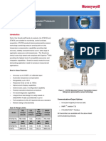 Smartline: Sta700 Smartline Absolute Pressure Specification 34-St-03-100