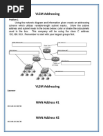 VLSM Addressing: Problem 1