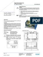 Installation and Operating Instructions For Roba - Takt Control Unit