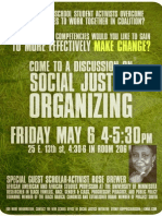 Social Justice Organizing Poster