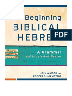 Beginning Biblical Hebrew: A Grammar and Illustrated Reader - John A. Cook