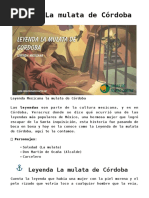 La leyenda de la mulata de Córdoba | PDF