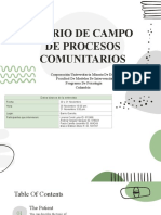 Diario de Campo de Procesos Comunitarios