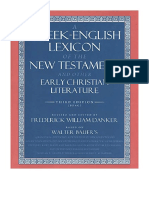 A Greek-English Lexicon of The New Testament and Other Early Christian Literature - Walter Bauer